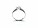 18ct White Gold Diamond Solitaire Ring