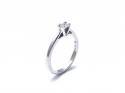 18ct White Gold Diamond Solitaire Ring