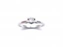 18ct White Gold Diamond Solitaire Ring