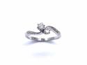 18ct Diamond 2 Stone Ring