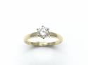 18ct Yellow Gold Diamond Solitaire Ring