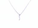 18ct White Gold Diamond Pendant & Chain