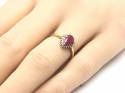 9ct Ruby and Diamond Cluster Ring