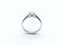 9ct White Gold Diamond Solitaire Ring