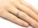 9ct White Gold Diamond Solitaire Ring