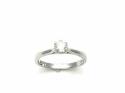 18ct White Gold Diamond Solitaire Ring