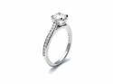 Platinum Diamond Solitaire Ring