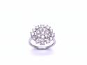 14ct White Gold Diamond Cluster Ring 1.50ct