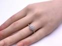 Platinum Diamond Halo Solitaire Ring 0.38ct