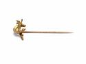 Fox & Horseshoe Stick Pin Circa 1900