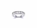 9ct White Gold Diamond Half Eternity Ring