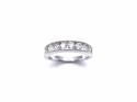 9ct White Gold Diamond Half Eternity Ring