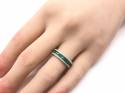 9ct White Gold Emerald & Diamond Eternity Ring