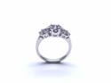 Platinum Diamond Triple Cluster Ring 1.00ct