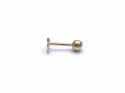 9ct Yellow Gold Crown Cartilage Stud 6mm