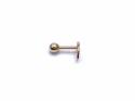 9ct Yellow Gold CZ Anchor Cartilage Stud 6mm