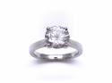 18ct White Gold Diamond Solitaire Ring 2.01ct