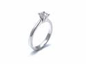 18ct White Gold Diamond Solitaire Ring 0.56ct