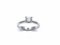 18ct White Gold Diamond Solitaire Ring 0.56ct