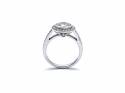 18ct White Gold Diamond Halo Ring