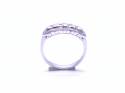 18ct White Gold Art Deco Style 5 Stone Ring 0.91ct
