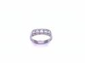 18ct White Gold Diamond 5 Stone Ring