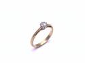 9ct Yellow Gold Diamond Solitaire Ring