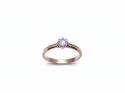 9ct Yellow Gold Diamond Solitaire Ring