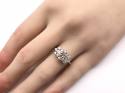 9ct White Gold Diamond Cluster Ring 1.00ct