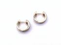 18ct Yellow Gold Ruby & Diamond Hoop Earrings