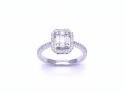 18ct White Gold Diamond Ring 0.54ct