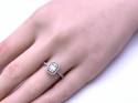 18ct White Gold Diamond Ring 0.54ct