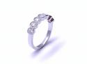 18ct White Gold Diamond 7 Stone Ring 1.01ct