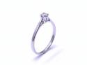 9ct White Gold Diamond Solitaire Ring