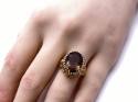 9ct Yellow Gold Smokey Quartz Ring