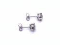 9ct White Gold Diamond Cluster Earrings 0.70ct