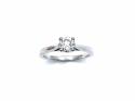 18ct White Gold Diamond Solitaire Ring