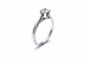 18ct White Gold Diamond Solitaire Ring