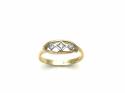 18ct Yellow Gold Diamond 3 Stone Ring