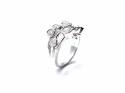 18ct White Gold Diamond Bubble Ring 1.50ct