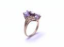 9ct Yellow Gold Purple Dress Ring