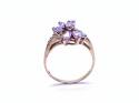 9ct Yellow Gold Purple Dress Ring