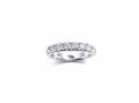 Platinum Diamond Half Eternity Ring 1.00ct