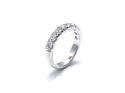 Platinum Diamond Half Eternity Ring 1.00ct