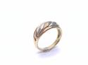 9ct 3 Colour Gold Twist Ring