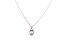 9ct Rose Gold Oval Morganite Pendant & Chain