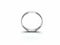 Platinum Beaded edge Wedding Ring 4mm W