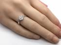 18ct White Gold Diamond Cluster Ring 0.49ct