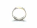 18ct White & Yellow Gold Diamond Wedding Ring 5mm
