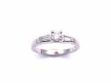 18ct White Gold Diamond Solitaire Ring 0.25ct